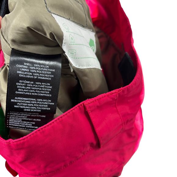 Orage Ski Snowboard Pants Girls Size 12 Pink Cargo Suspenders Cargo Pockets - Picture 15 of 16